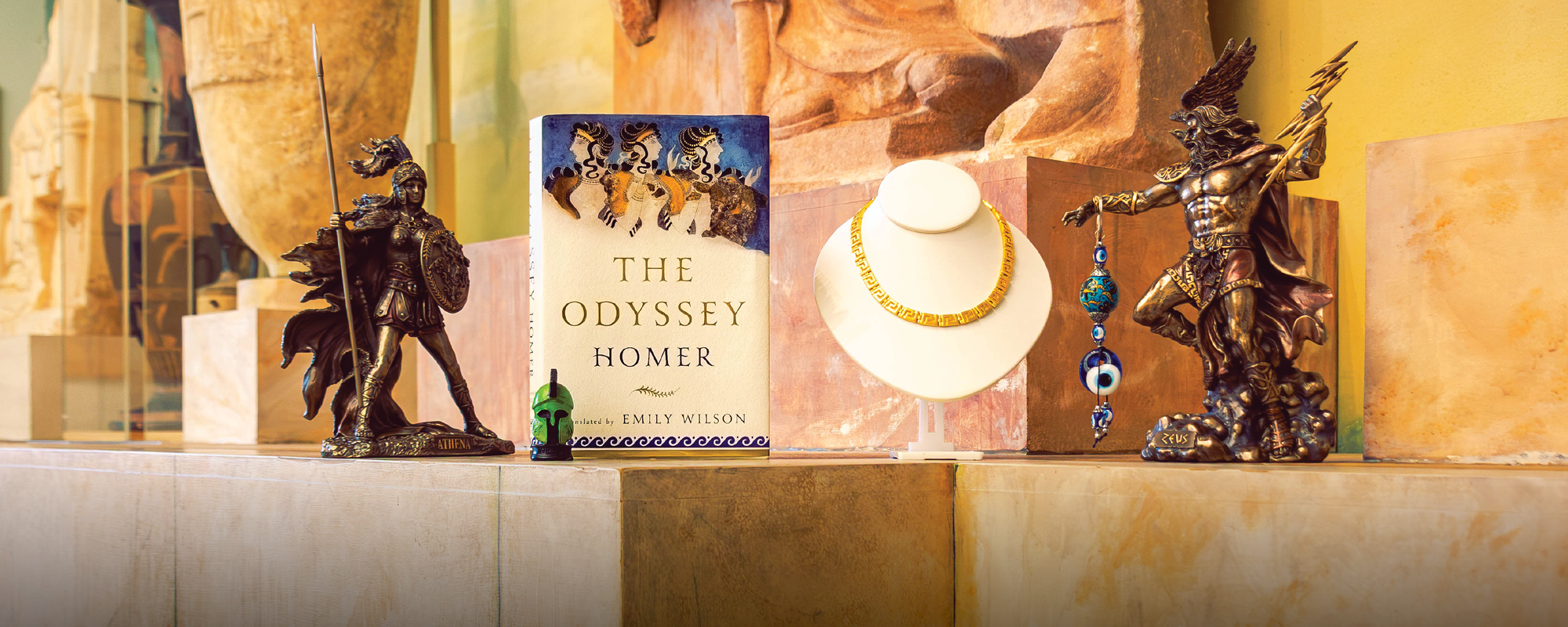 Selected Books, figurines, and Odyssey-related jewelry
