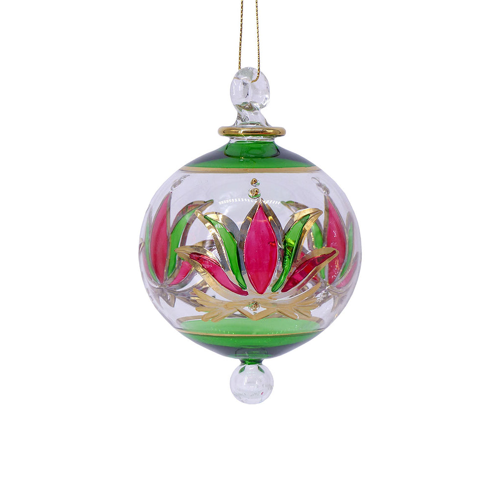 Egyptian Glass Ornaments: Large Round Oval/Disc and Drop