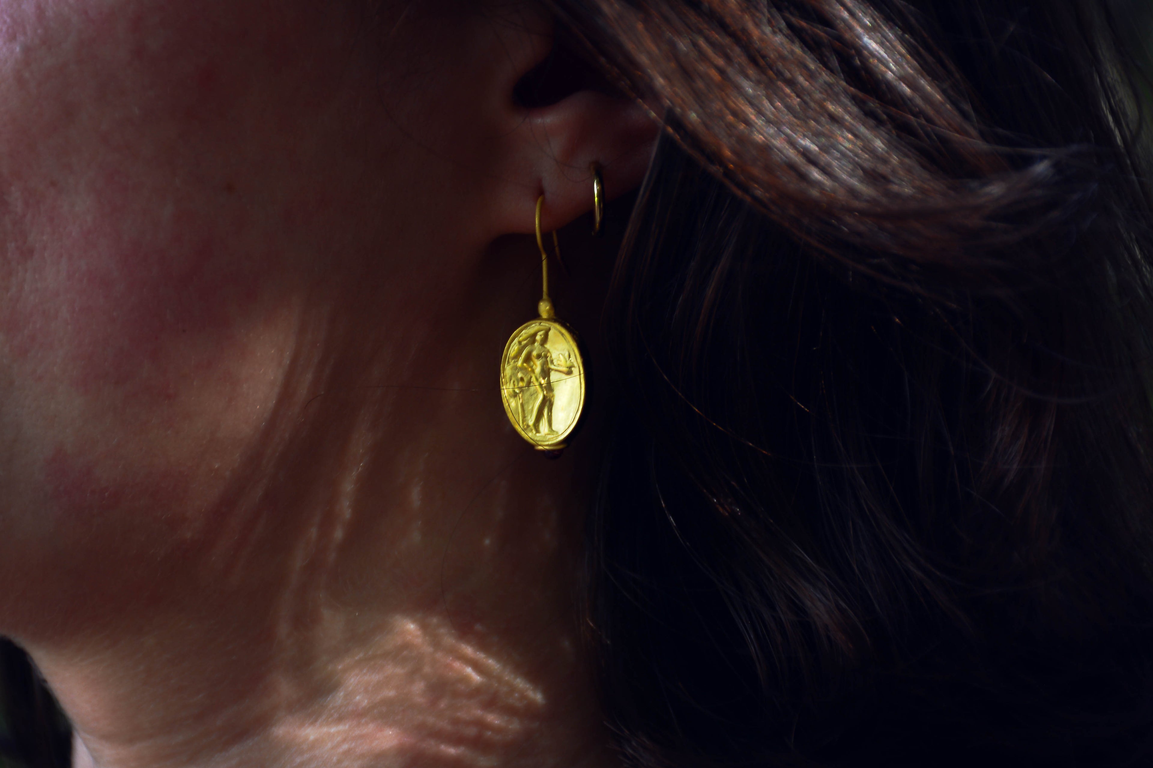 Aphrodite Coin Earrings