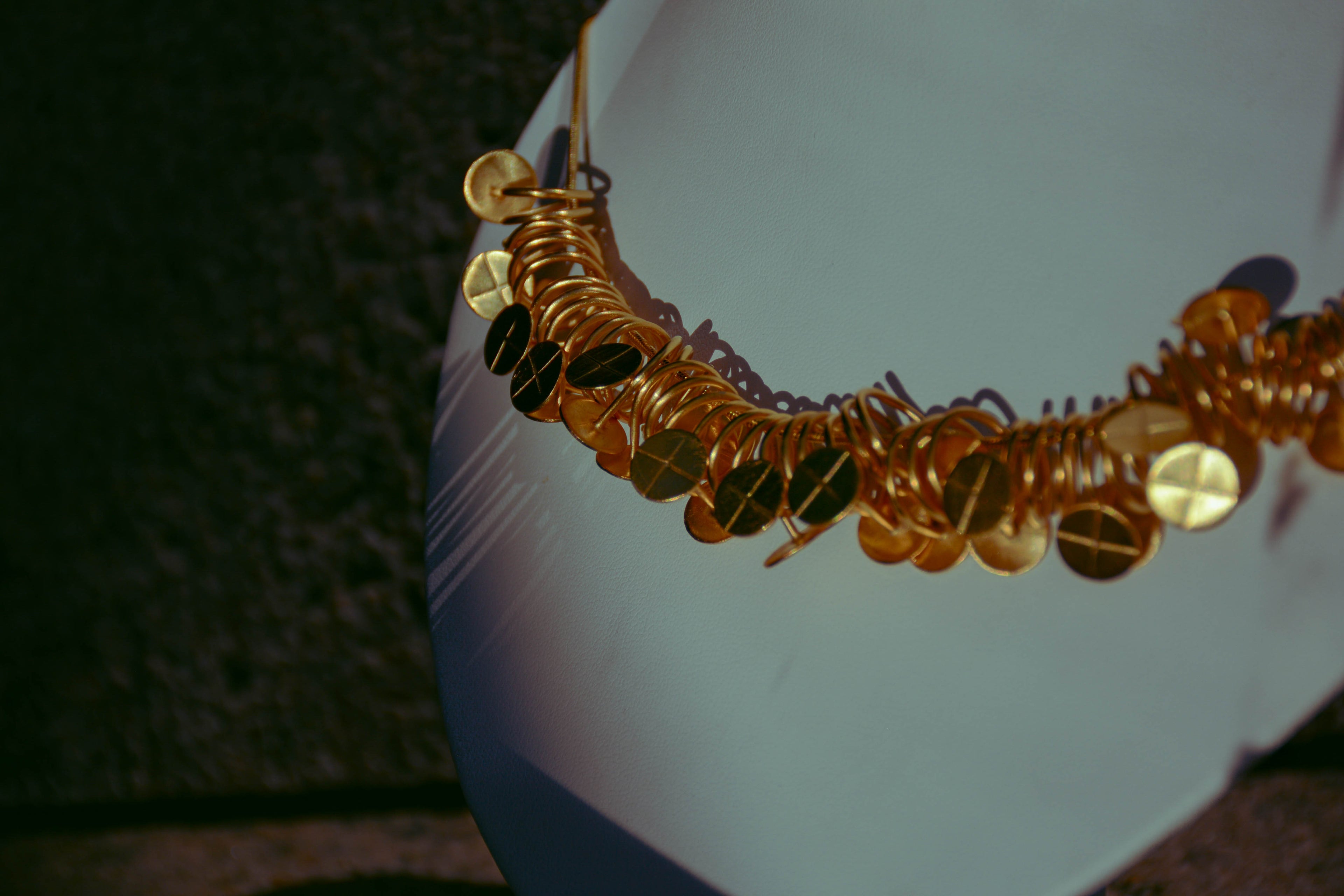 Greek Gold Finials Necklace
