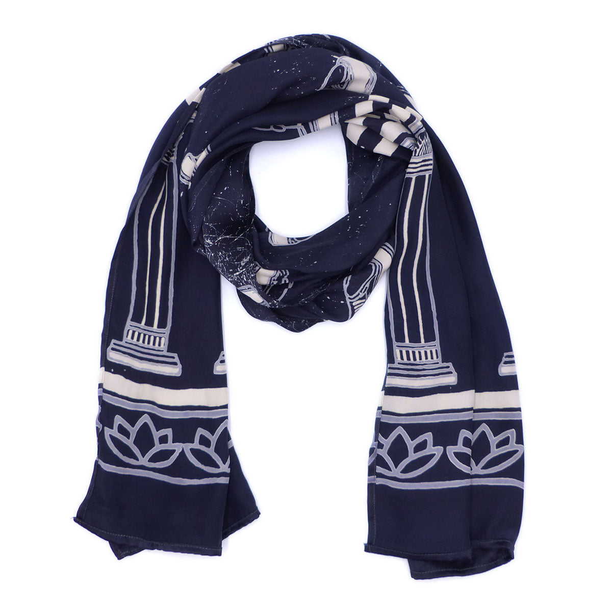 Museum-inspired Silk Charmeuse Scarves