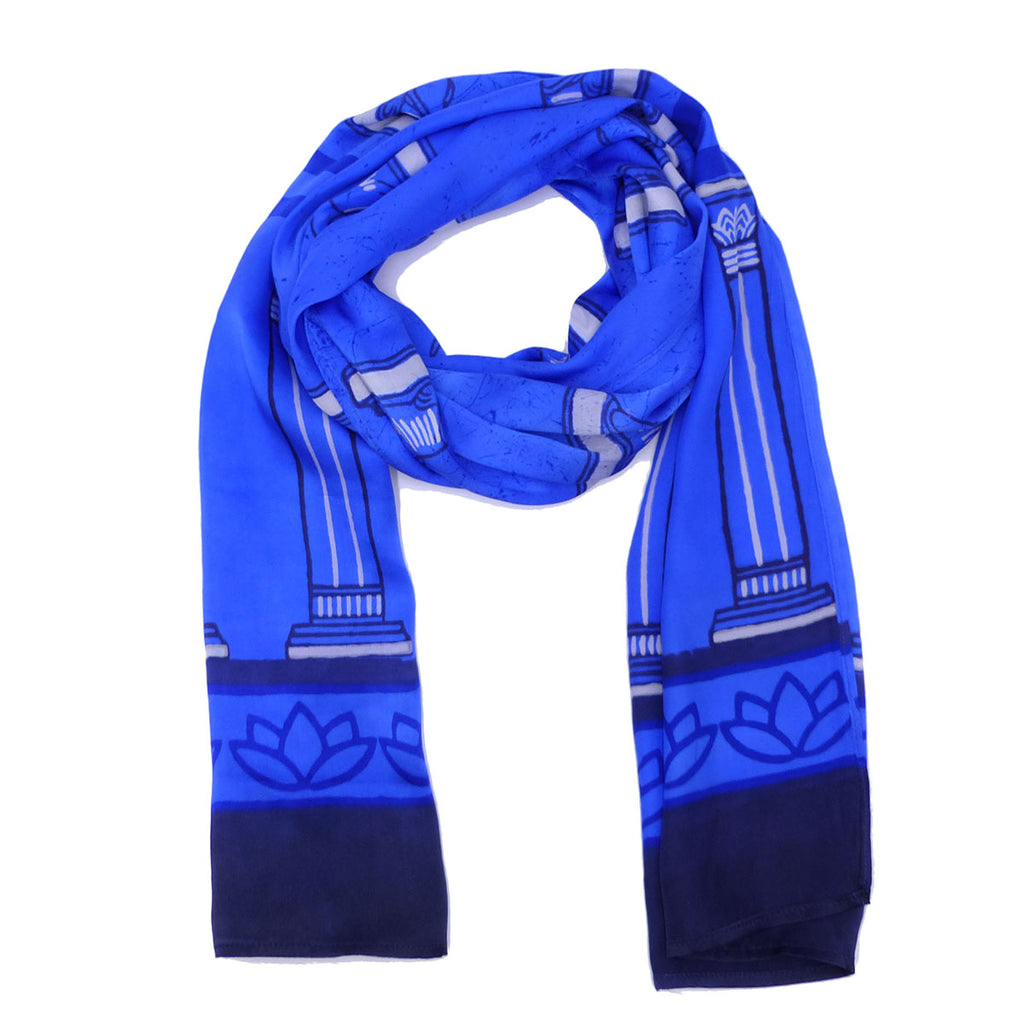 Museum-inspired Silk Charmeuse Scarves
