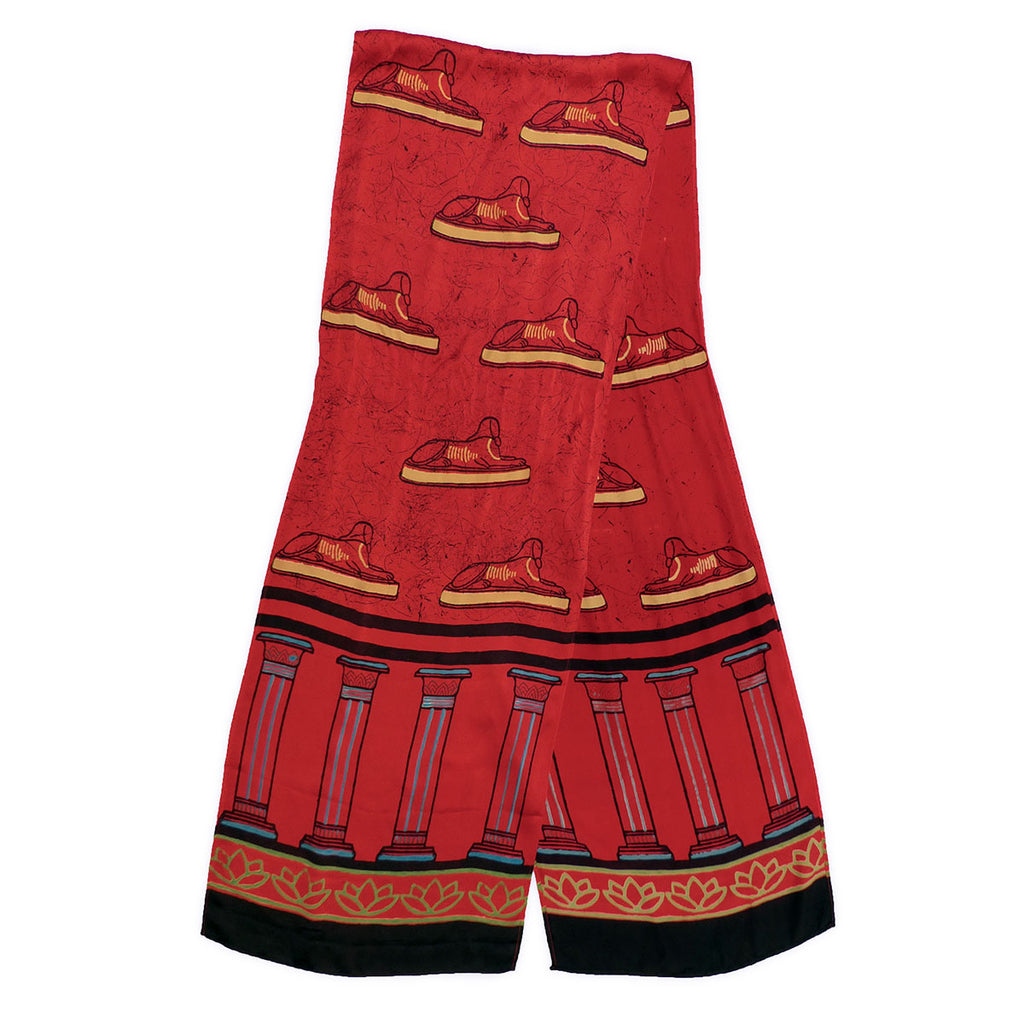 Museum-inspired Silk Charmeuse Scarves