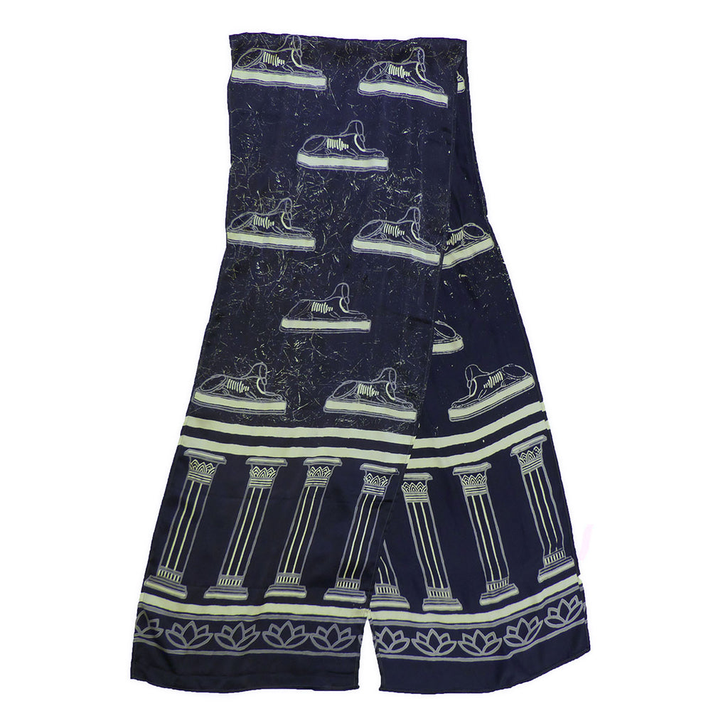 Museum-inspired Silk Charmeuse Scarves