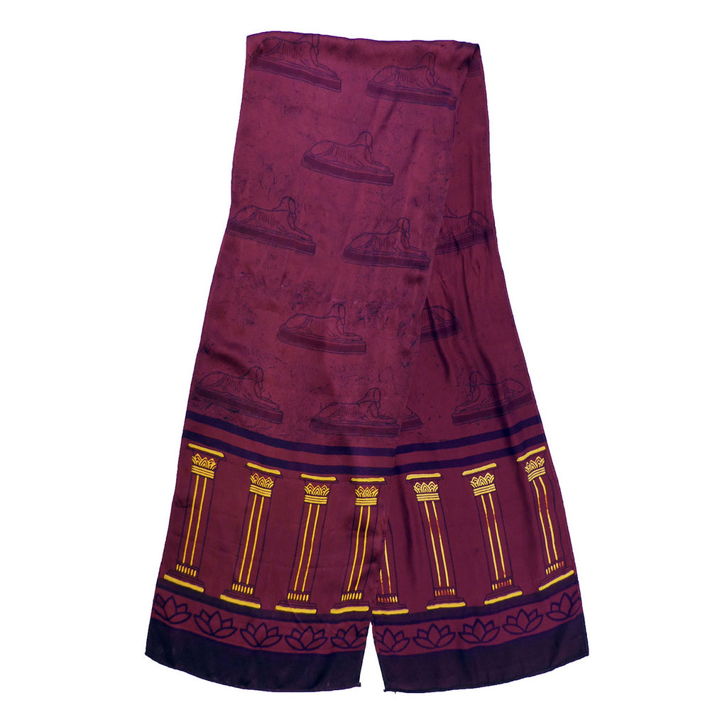 Museum-inspired Silk Charmeuse Scarves