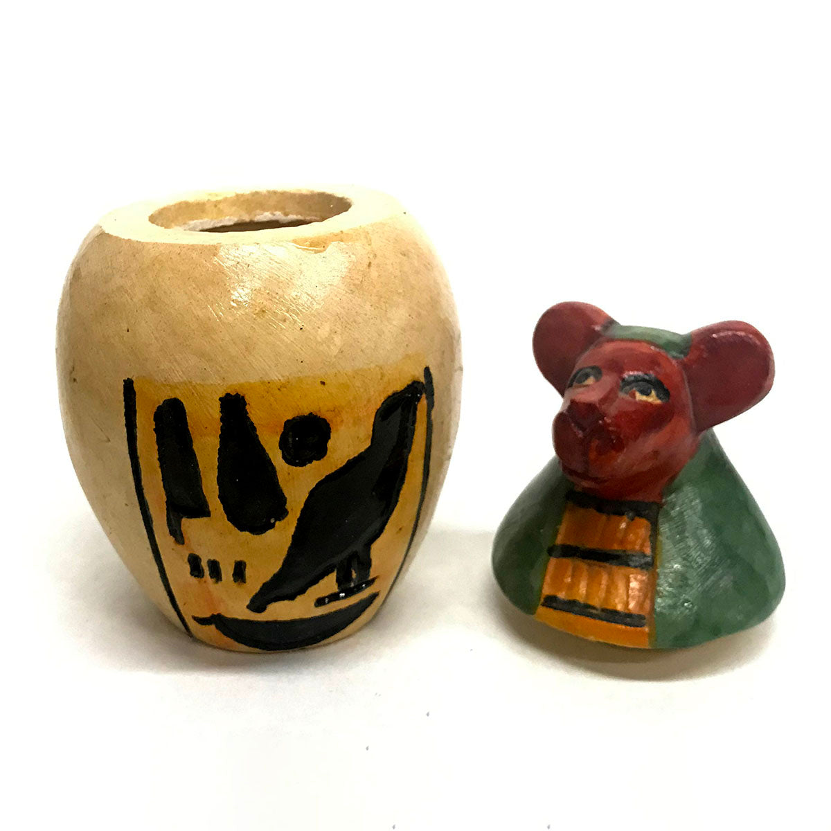 Handmade and Painted Canopic Jars
